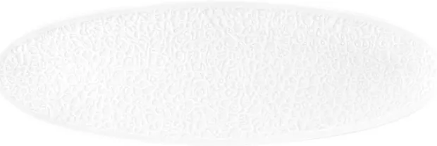 Nori-Home Coupplatte 44x14 cm Vollrelief weiß