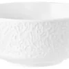 Nori-Home Müslischale 15 cm Relief weiß