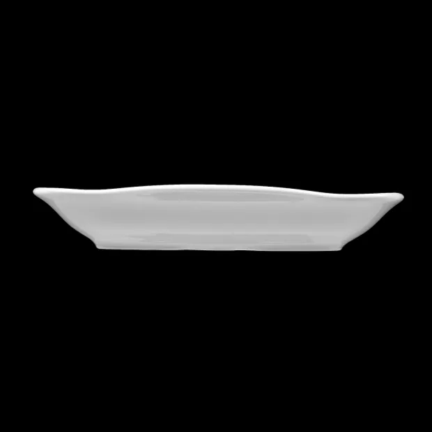 Rondo / Liane Kuchenplatte eckig 35 cm weiß